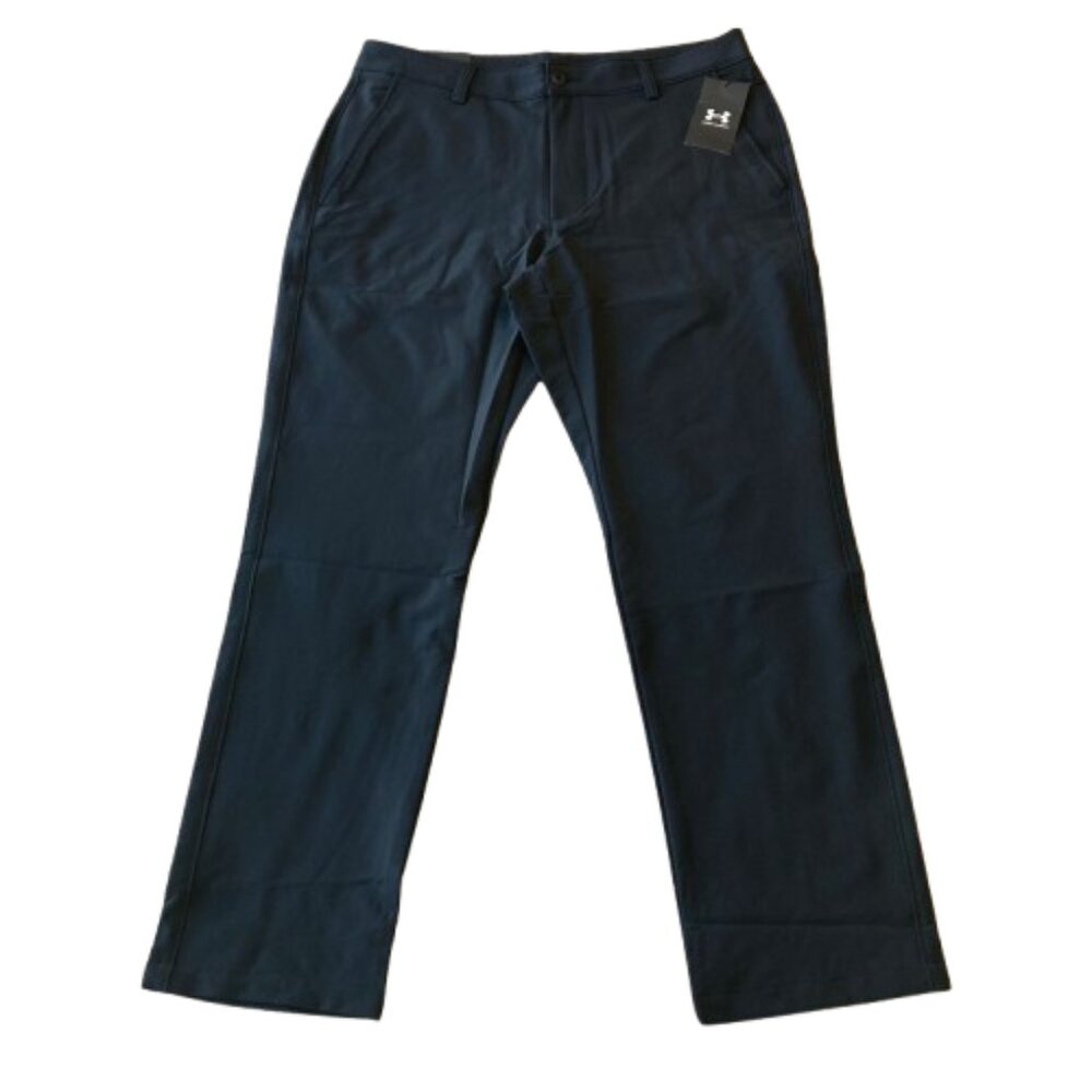 Under Armour UA Match Play Tech Taper Golf Pants Mens 36x30 Black NWT